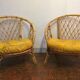 Fauteuils rotin vintage