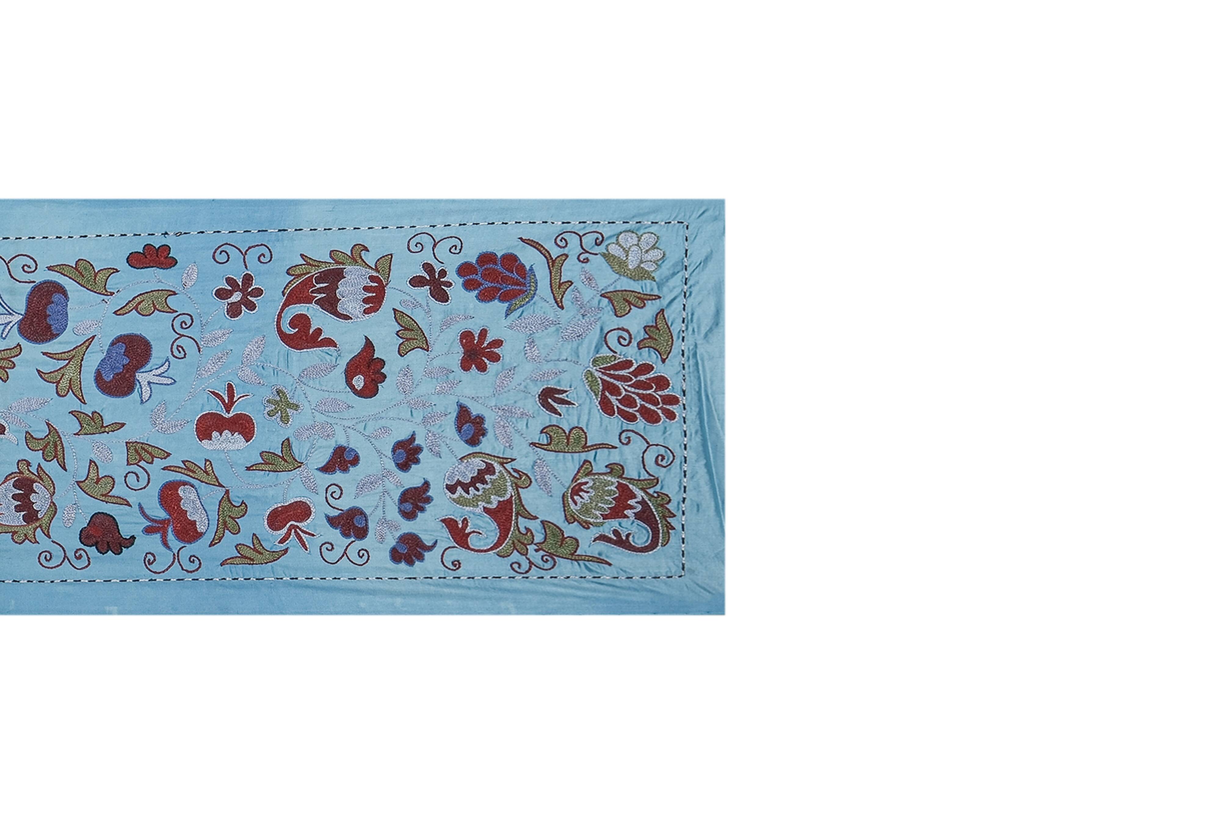Hand knotted rug, vintage Turkish rug 53x190 cm