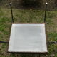 Paire de chauffeuses fauteuils en tissu marron