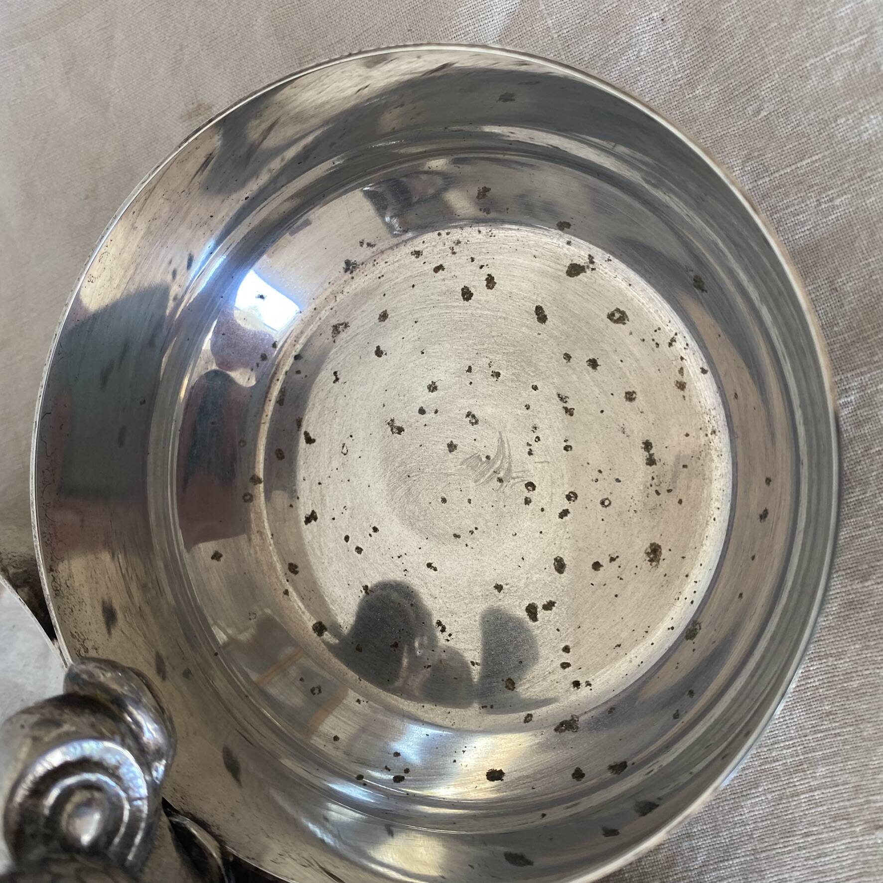 Plat serviteur argenté poissons
