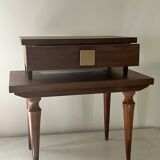 Vintage bedside table, spindle legs