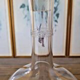 Guilloché crystal wine carafe (engraved) - early 1900s