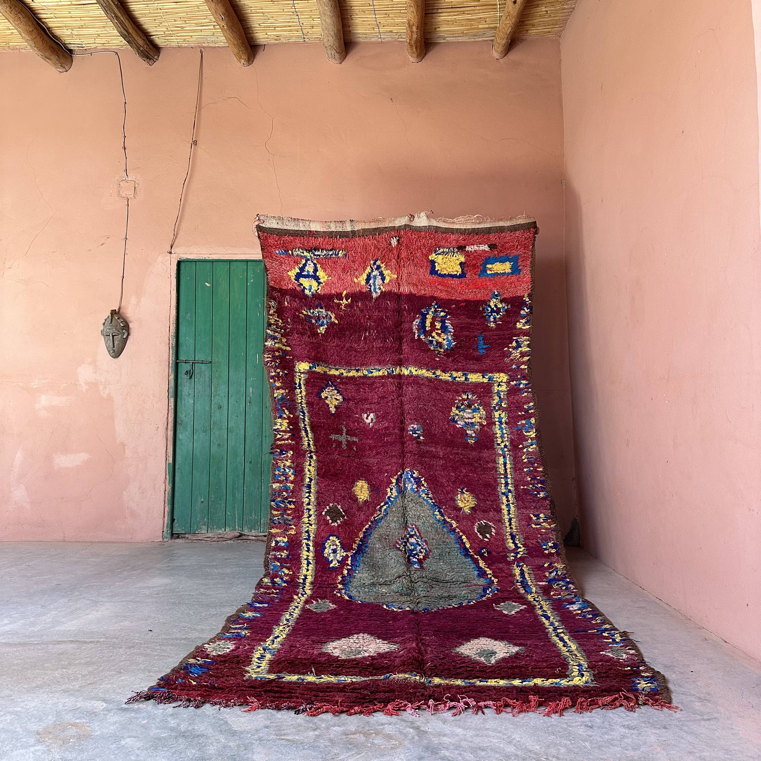 Boujad Purple Moroccan Rug - 341 x 145 cm