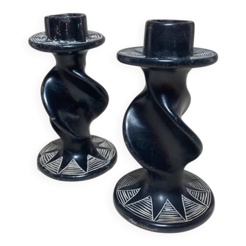 Ceramic candle holders