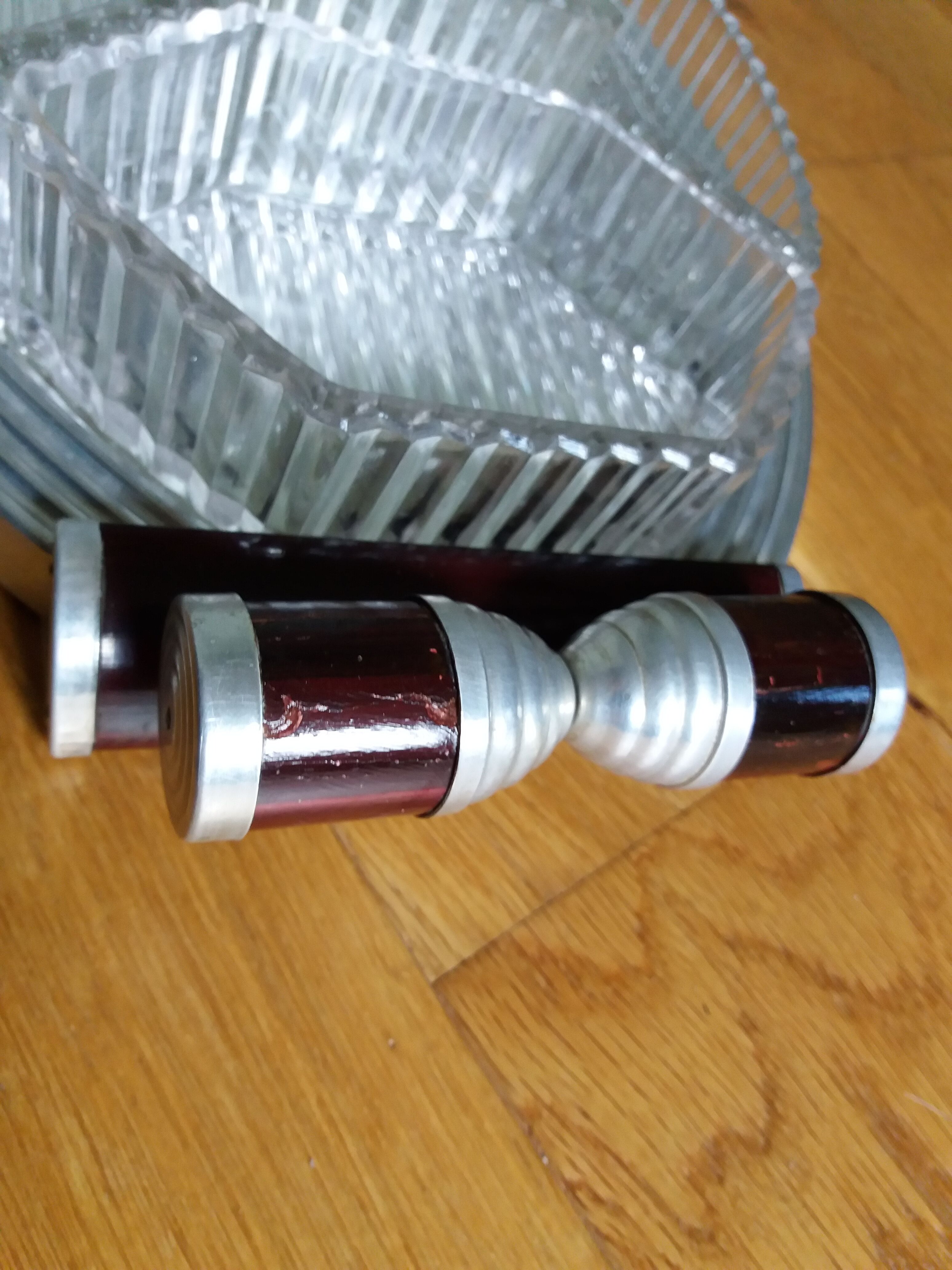 Durinox art deco mirror aperitif tray