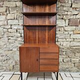 Bookcase cabinet modular shelves vintage 1970