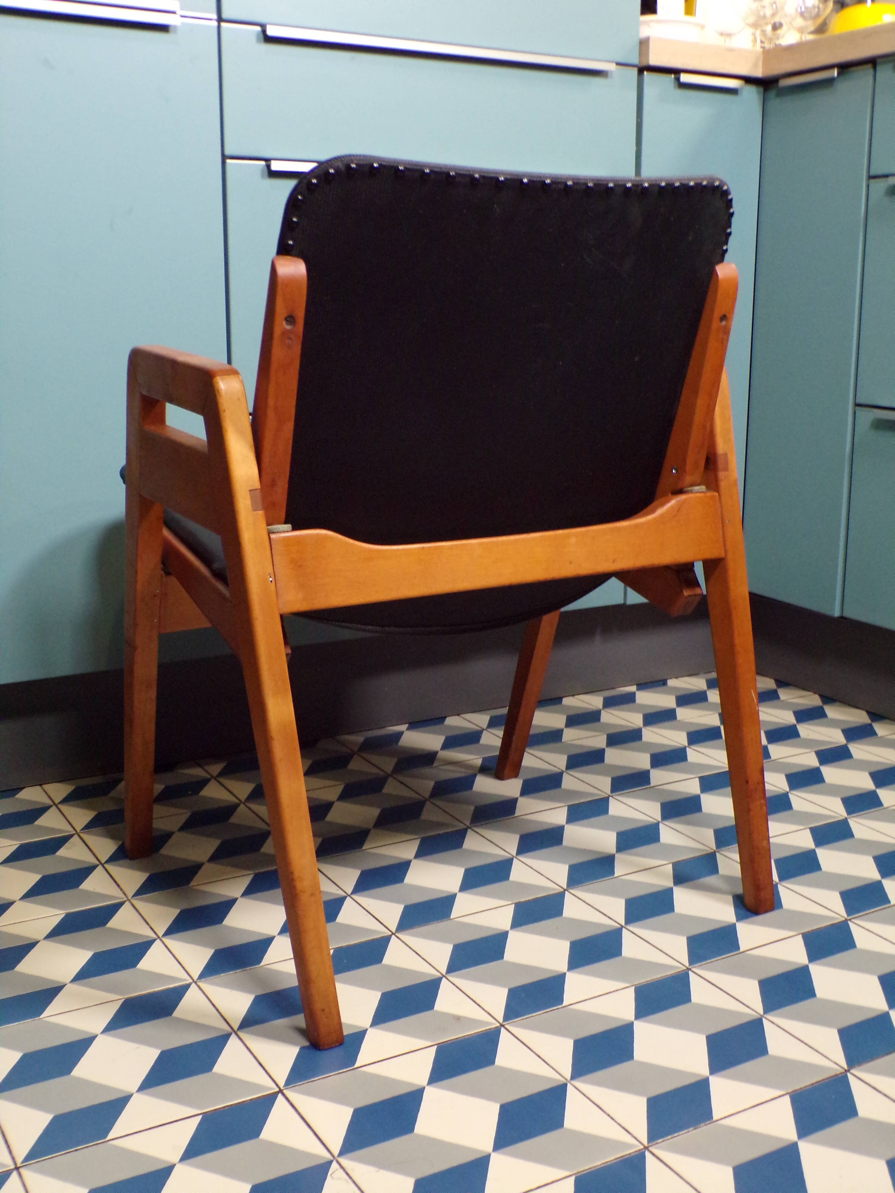Fauteuil vintage suisse Aermo à système