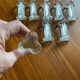 Set de 8 porte couteaux vintage en verre 1960