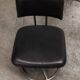 Pair of French Army telegraph operator's swivel chairs, new leather