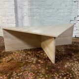 Travertine coffee table