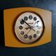 Vintage clock, "Yellow Kiplé" wall clock