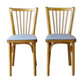 Set de 2 chaises baumann bistrot n°53 skaï gris