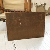 Paint oil on wood "swans"