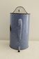 Enamelled metal wall fountain - light blue
