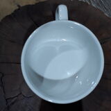 Coffee set 5 cups with Mehun white porcelain milk pitcher (France)