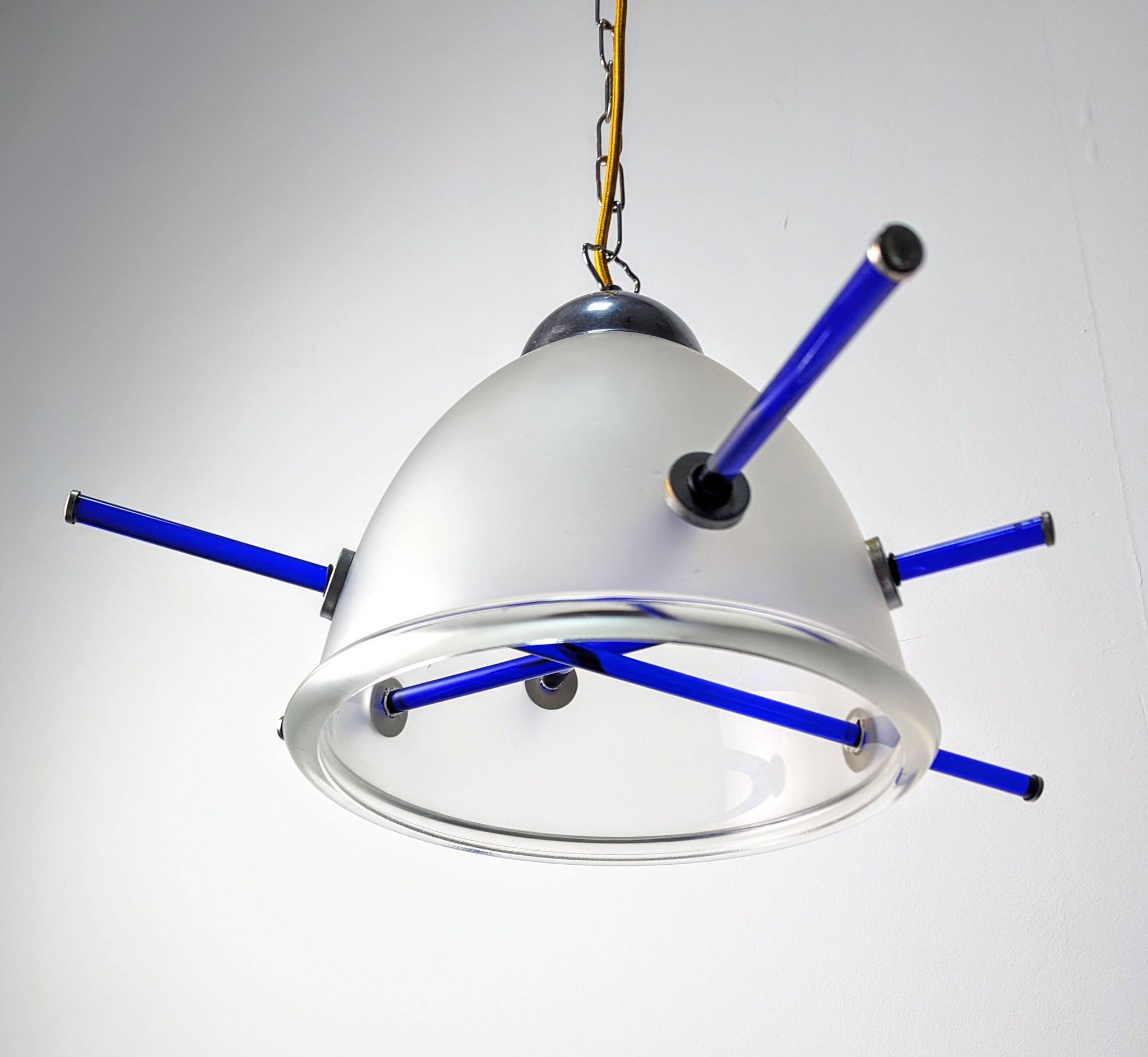 Lampe à suspension design italien en verre de Murano