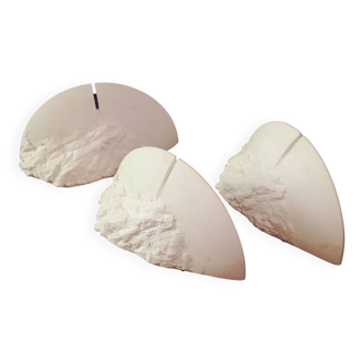 Atelier Sedap plaster wall lights model 1424, set of 3