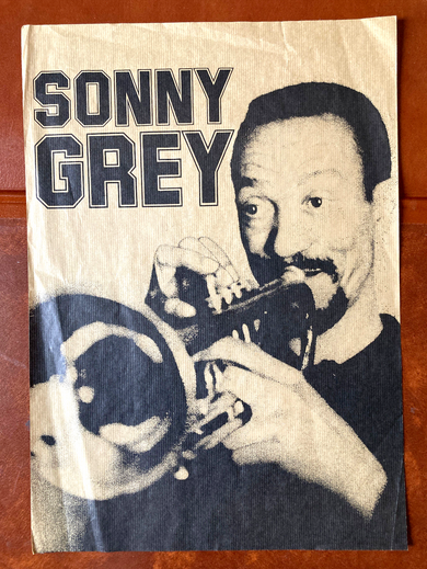 Bluesman Sonny Grey poster on Craft Paper