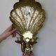 Mid Century Swedish Brass Sconce for two candles