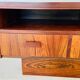Vintage retro danish mid century rosewood and ceramic cabinet 1960s