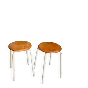Paire de tabourets d’atelier