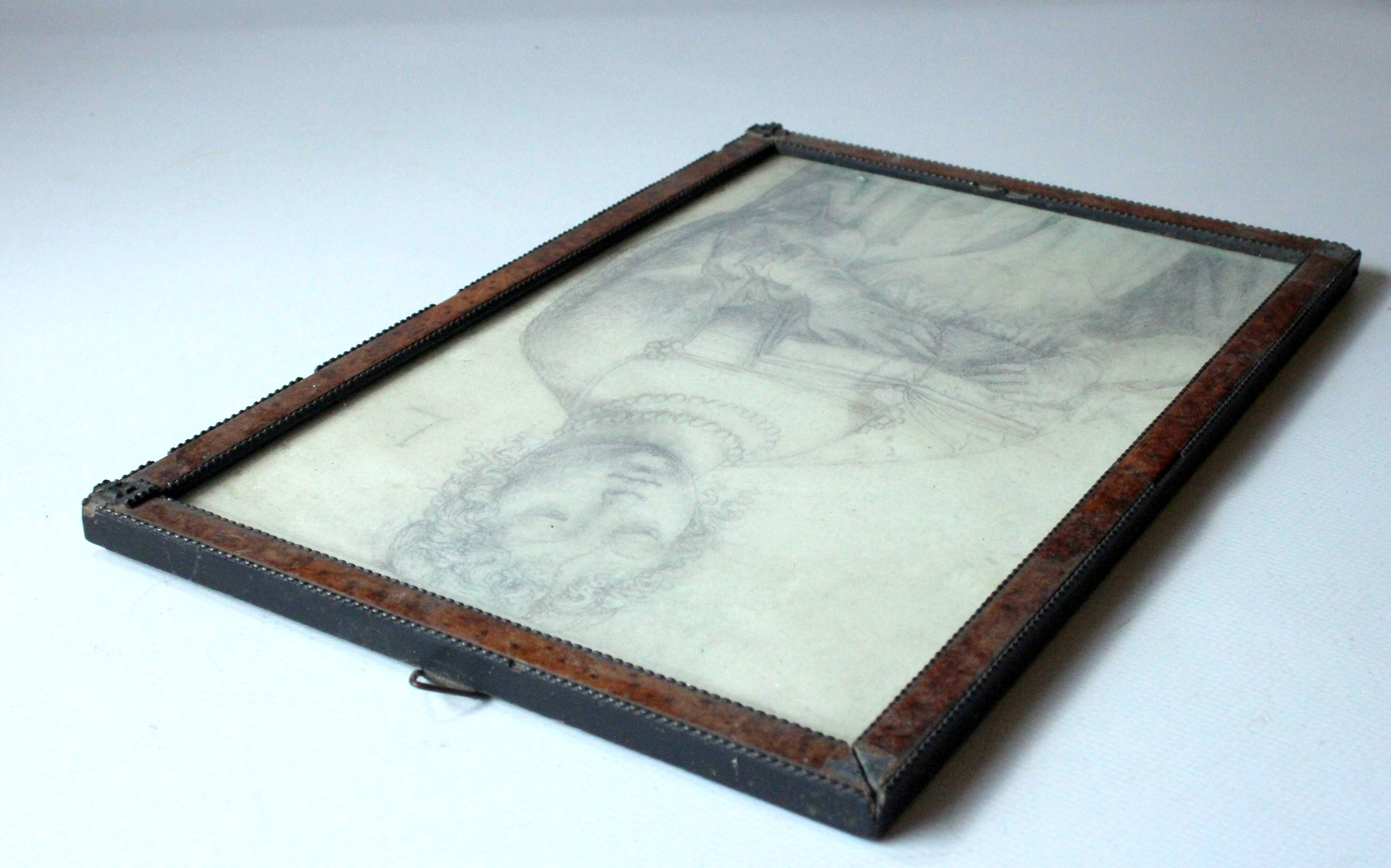 Dessin au crayon romantique antique