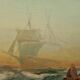 Fishing boat in the Mediterranean, oil by François Gautier
