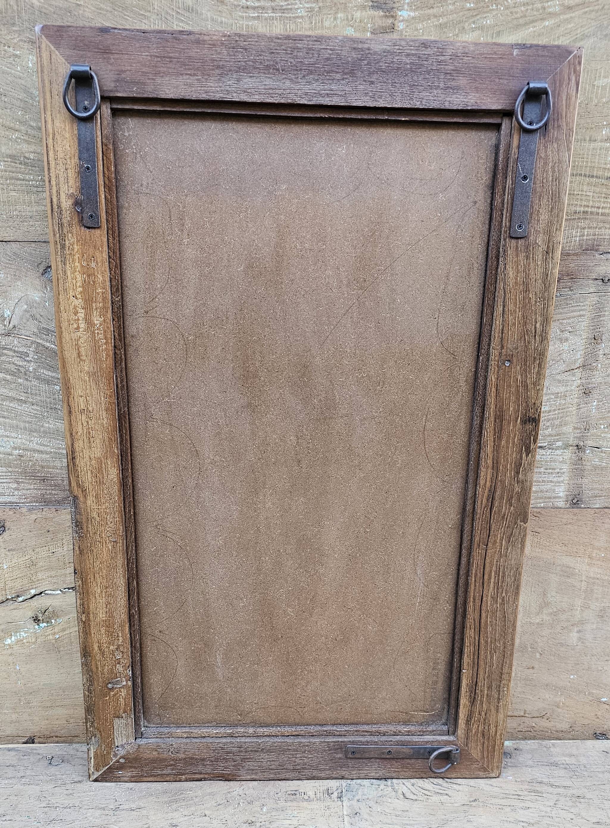 Teak mirror from Burma