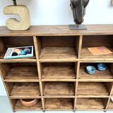 Meuble de métier ancien à 24 casiers