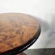 Table d'appoint en noyer et bois ébène de style Art Déco