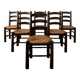 Vintage French Brutalist Dining Chairs by Georges Robert, 1950s, Set of 6