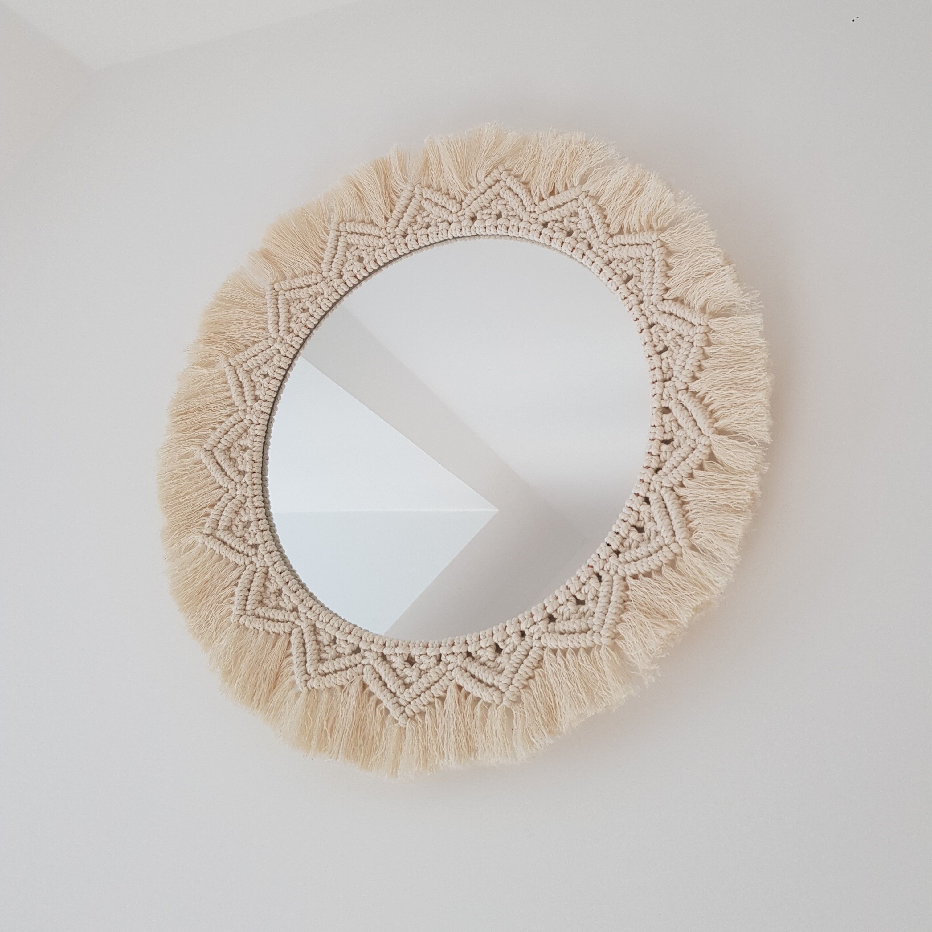 Macramé mirror