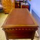 Renaissance style desk in solid oak, richly carved