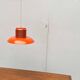 Mid-Century Modern German Space Age Orange Pendant Lamp, 1960s