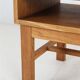 Minimalist mid-century phone / reading bench, oak, Danish modern design, 1960s / 1970s