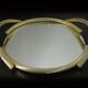 Gilded Rope Serving Tray, French Mirror Tray, Drinks Tray