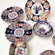 Set of antique Minton porcelain and Imari decoration – 19th century