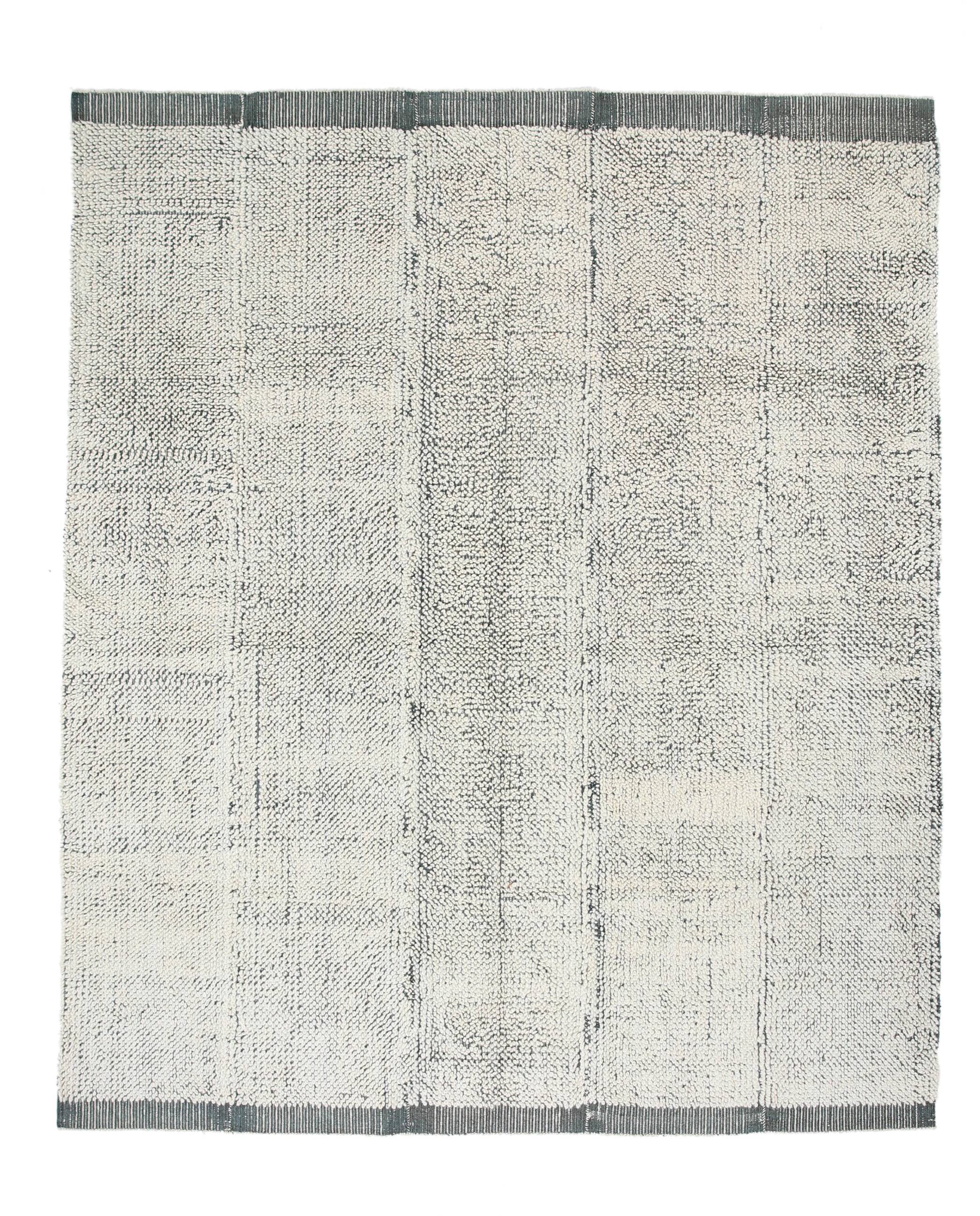 8x10 Kilim Rug, 8x10 Gray & Beige Contemporary Kilim Rug, 253x303Cm