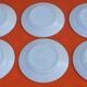 Suite de 6 assiettes plates Art Déco des années 30-40  F.B (Badonviller Fenal Frères)