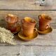 6 vintage "volcan" cups