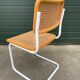 Set of 4 Cesca b32 model chairs in white by Marcel Breuer