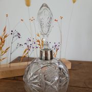 Chiseled crystal bottle