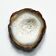 Vide-poche en tranche d'agate cristal marron vintage cendrier en agate 1960