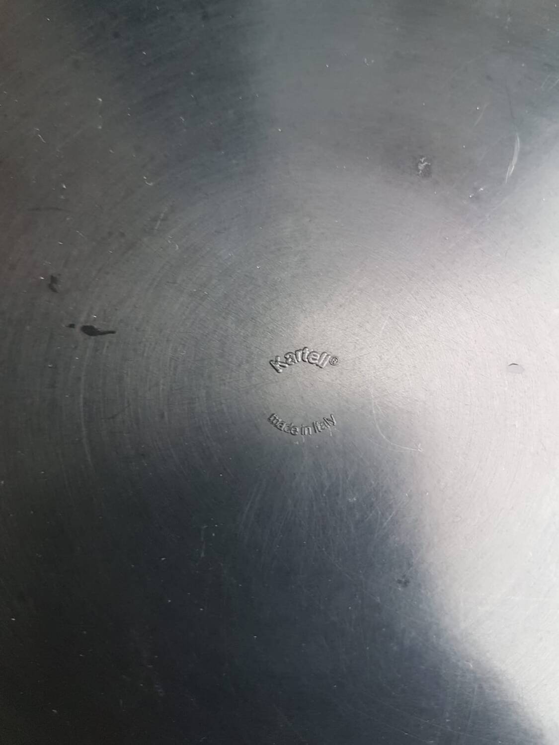 Umbrella holder trash can kartell 4610-50 design gino colombini black & stainless steel #a658