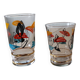 Lot de 9 verres Miro vintage
