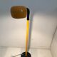 Yellow gooseneck floor lamp 50s-60s