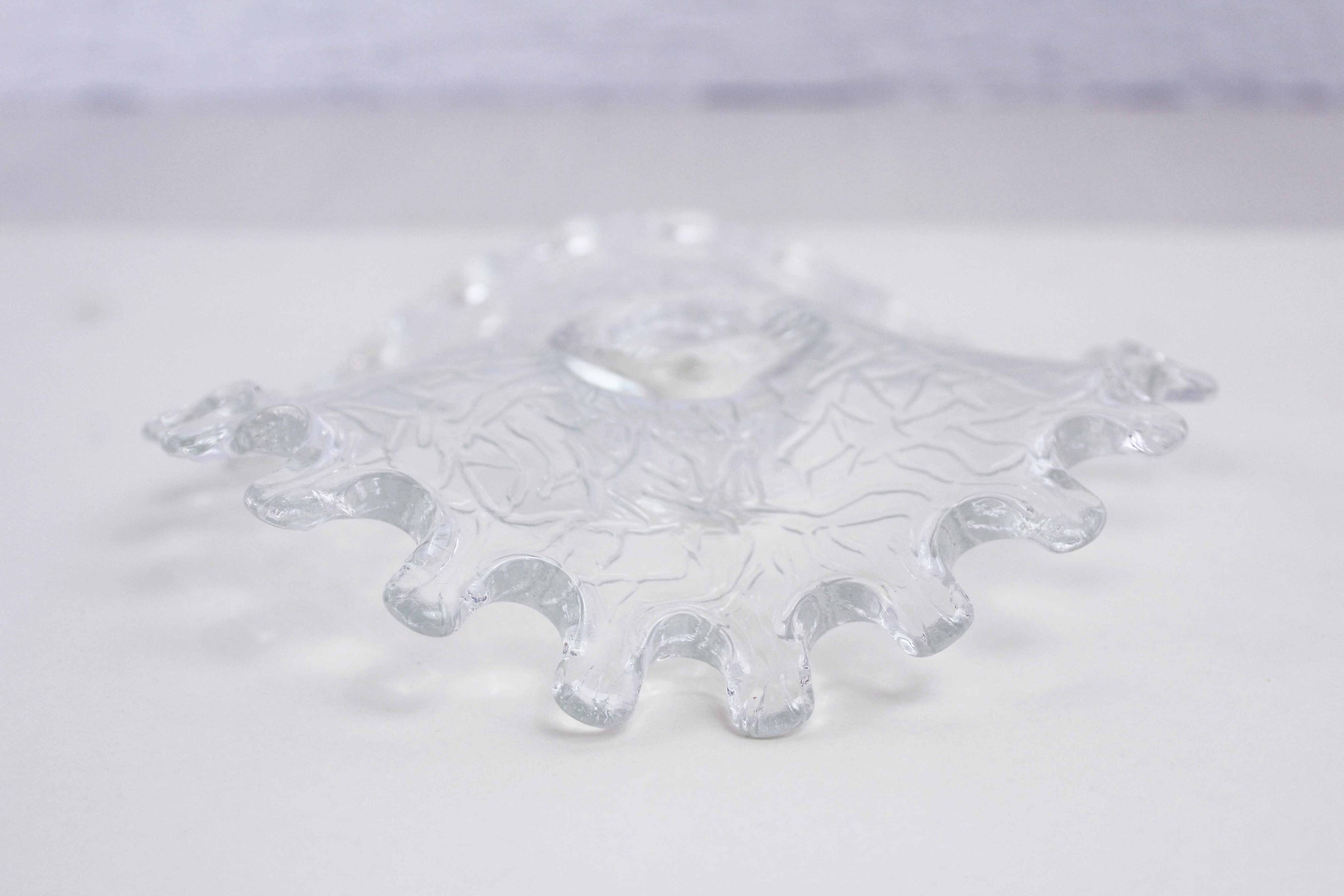 Vintage glass candle holder