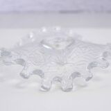 Bougeoir en verre vintage