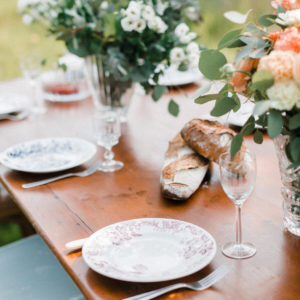 Wooden farm table - 12 people "Buis"
