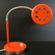 Lampe vintage 1970 métal laqué orange